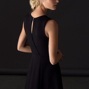 Amour Vert Fiorella black dress with keyhole back